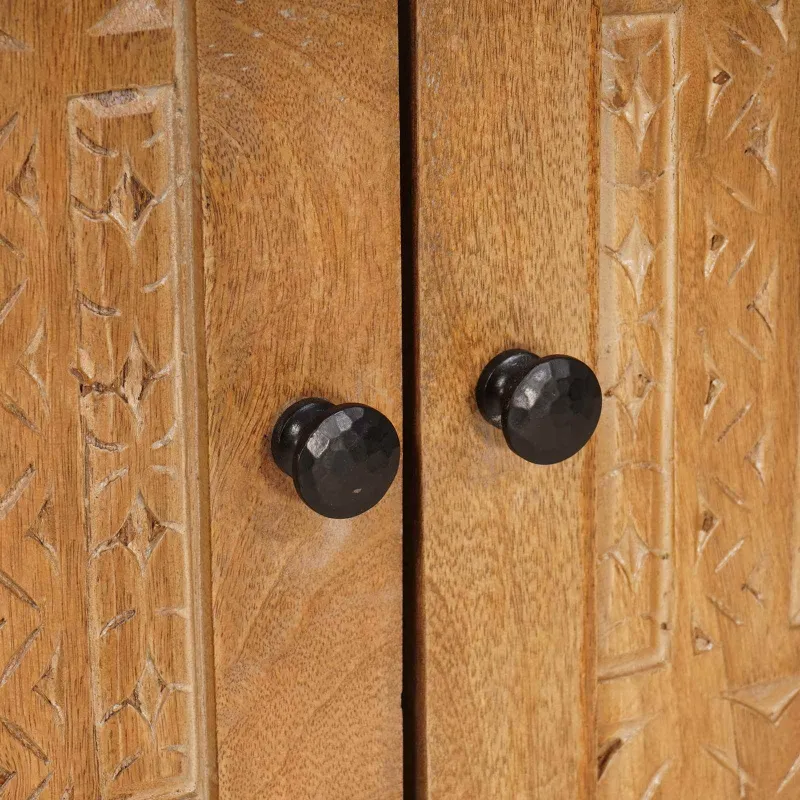 Vonios baldų rinkinys su stalčių 4 pcs Ruda Apdirbta mediena