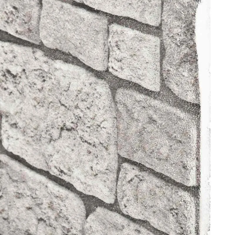 Sienų plokštės 10 pcs Pilka 100 x 50 cm EPS putos