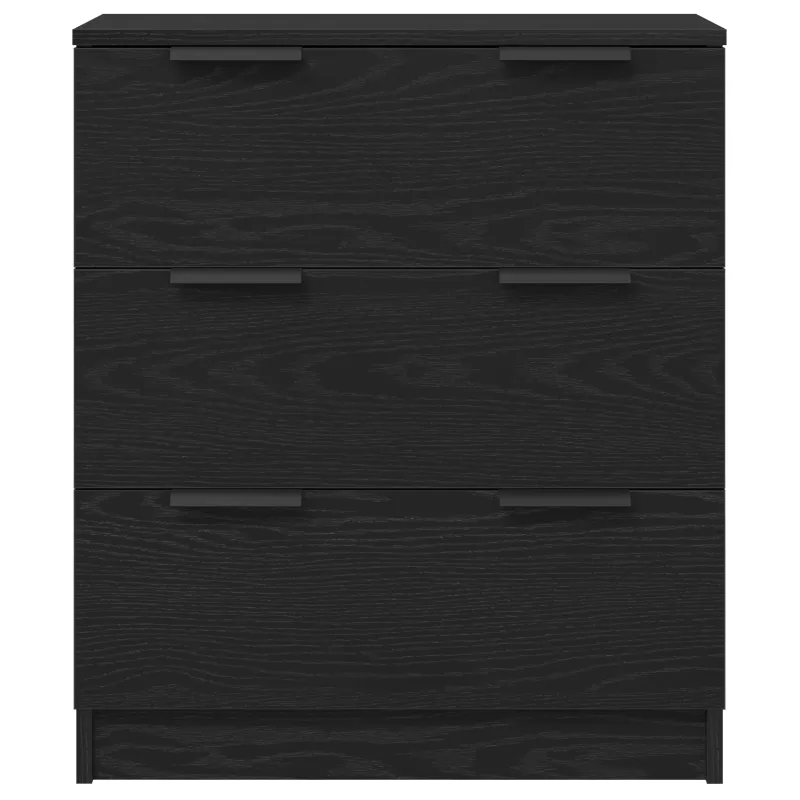 Kabalas 3 pcs Juodas ąžuolas 180 x 30 x 70 cm Apdirbta mediena