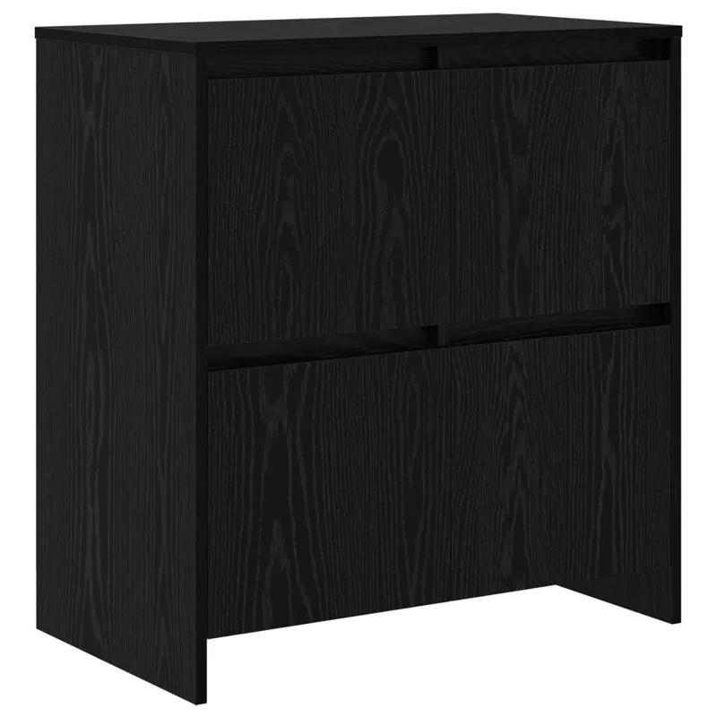 Kabalas 3 pcs Juodas ąžuolas 70 x 41 x 75 cm Apdirbta mediena