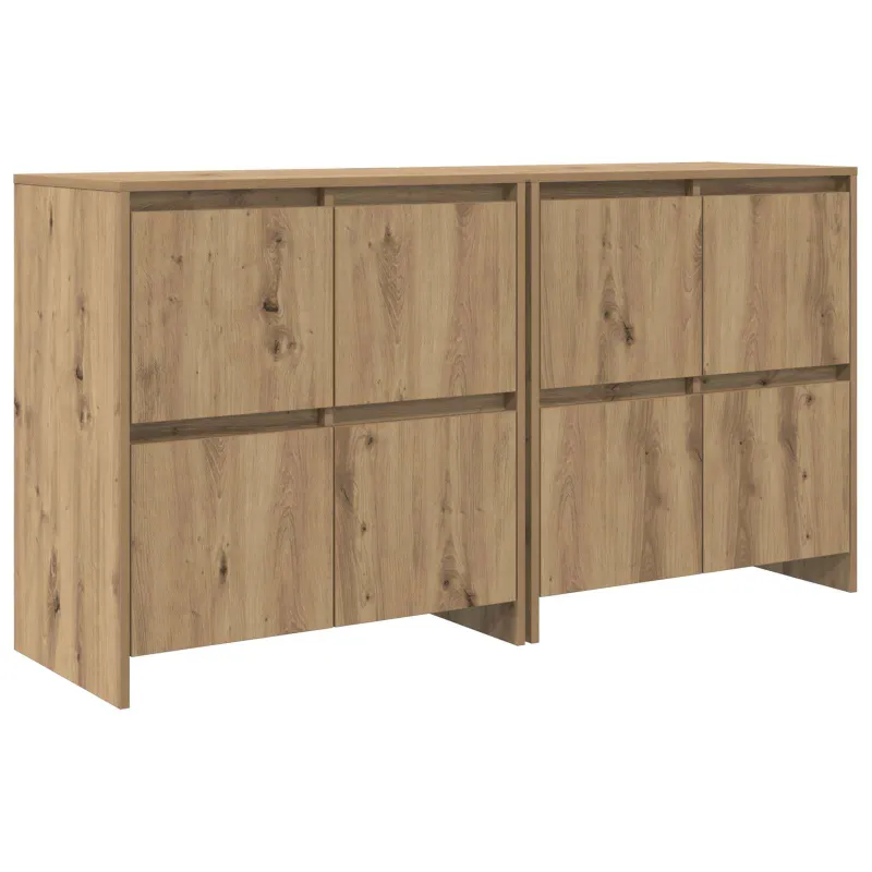 Šoninės lentynos 2 pcs artisano ąžuolo 70 x 41 x 75 cm