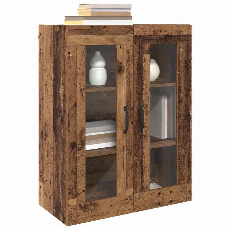 Sieniniai spintelės 2 pcs Sena mediena 69,5 x 34 x 90 cm
