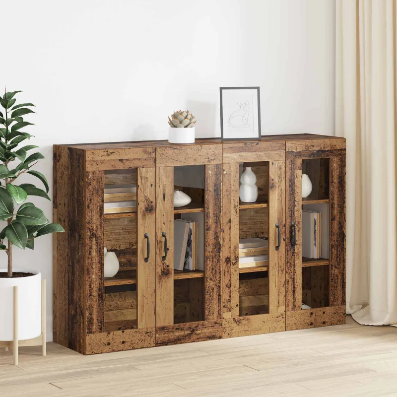 Sieniniai spintelės 2 pcs Sena mediena 69,5 x 34 x 90 cm