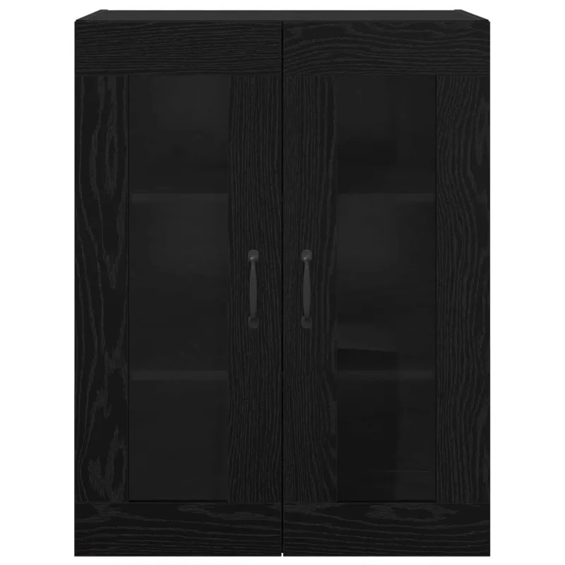 Sieniniai spintelės 2 pcs juoda ąžuolo 69,5 x 34 x 90 cm
