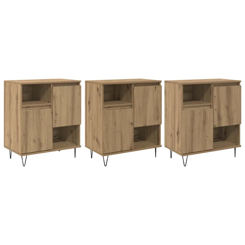 Kabalas 3 pcs Amatininkų ąžuolas 60 x 35 x 70 cm
