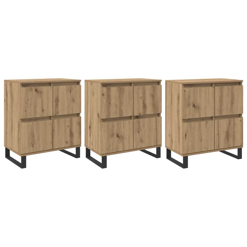 Kabalas 3 pcs Amatininkų ąžuolas 60 x 35 x 70 cm