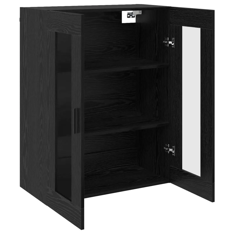Sieniniai spintelės 2 pcs juoda ąžuolo 69,5 x 34 x 90 cm