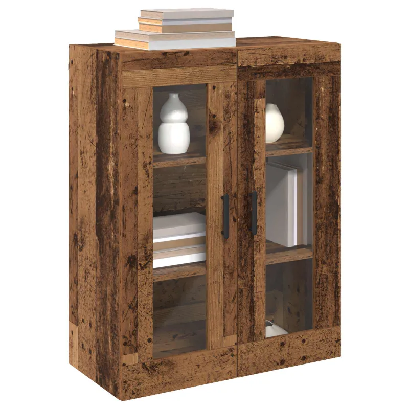 Sieniniai spintelės 2 pcs Sena mediena 69,5 x 34 x 90 cm
