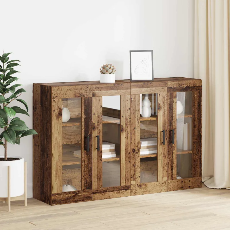Sieniniai spintelės 2 pcs Sena mediena 69,5 x 34 x 90 cm