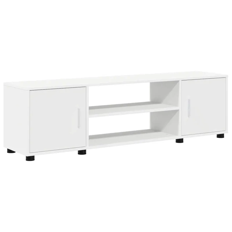 TV spintelių komplektas 4 pcs Balta Apdirbta mediena