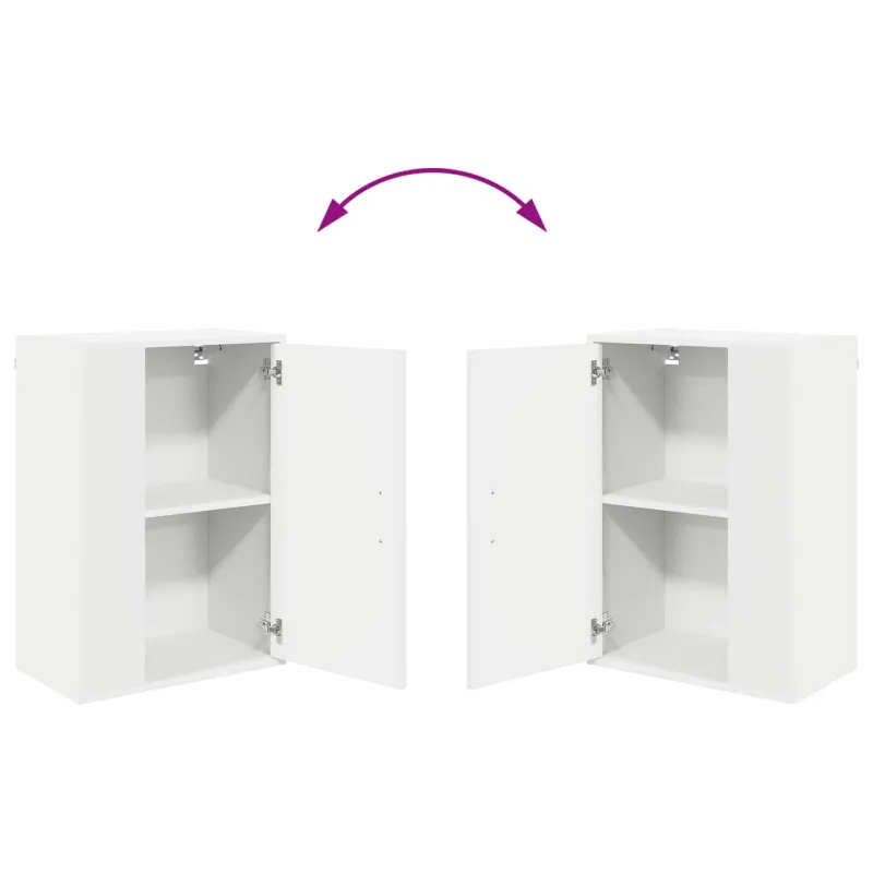 TV spintelių komplektas 4 pcs Balta Apdirbta mediena