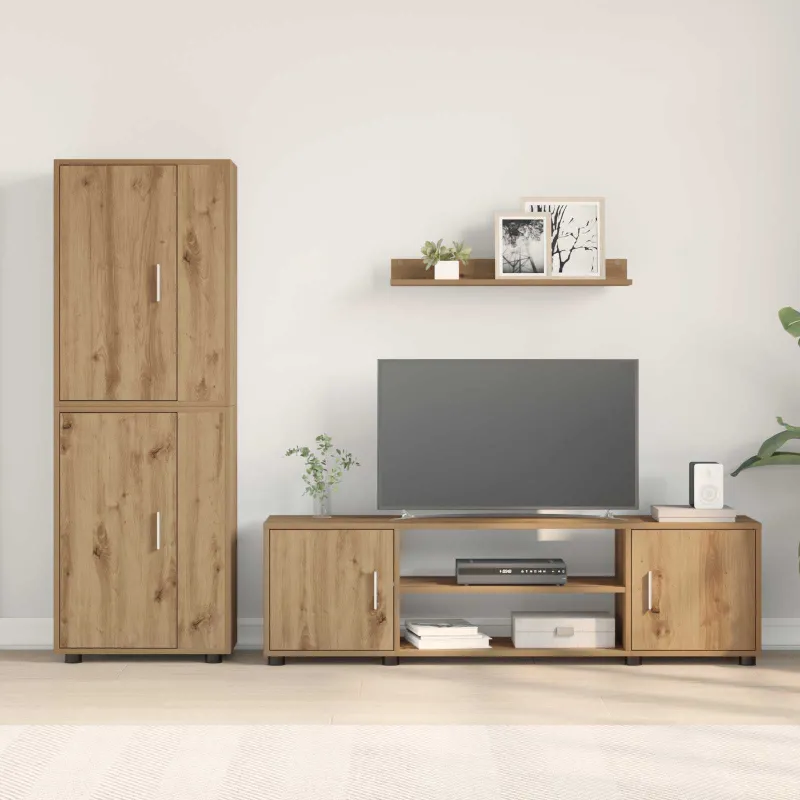 TV spintelių komplektas 4 pcs Amatininkų ąžuolas