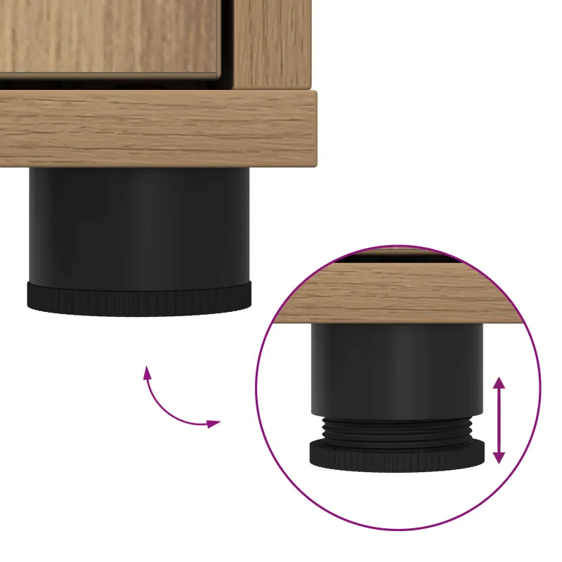 TV spintelių komplektas 4 pcs Amatininkų ąžuolas