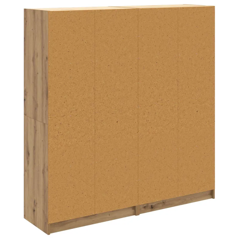 Aukštas spintelė 2 pcs Amatininkų ąžuolas 68 x 37 x 142 cm