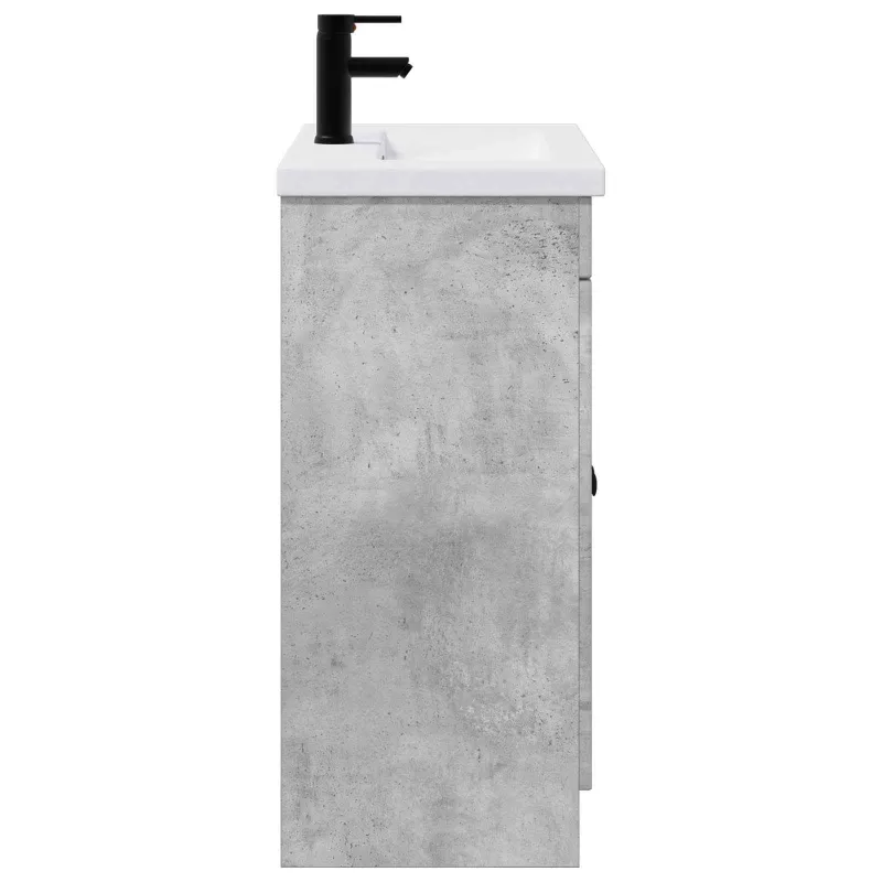 Vonios baldų rinkinys Betono pilka 78,5 x 37,5 x 81 cm
