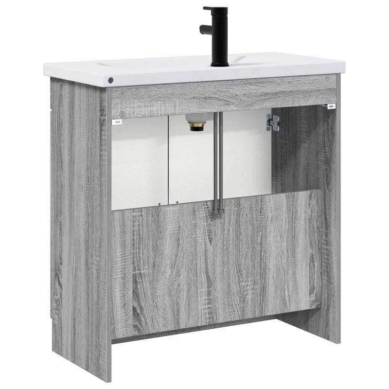 Vonios baldų rinkinys Pilka Sonoma 78,5 x 37,5 x 81 cm