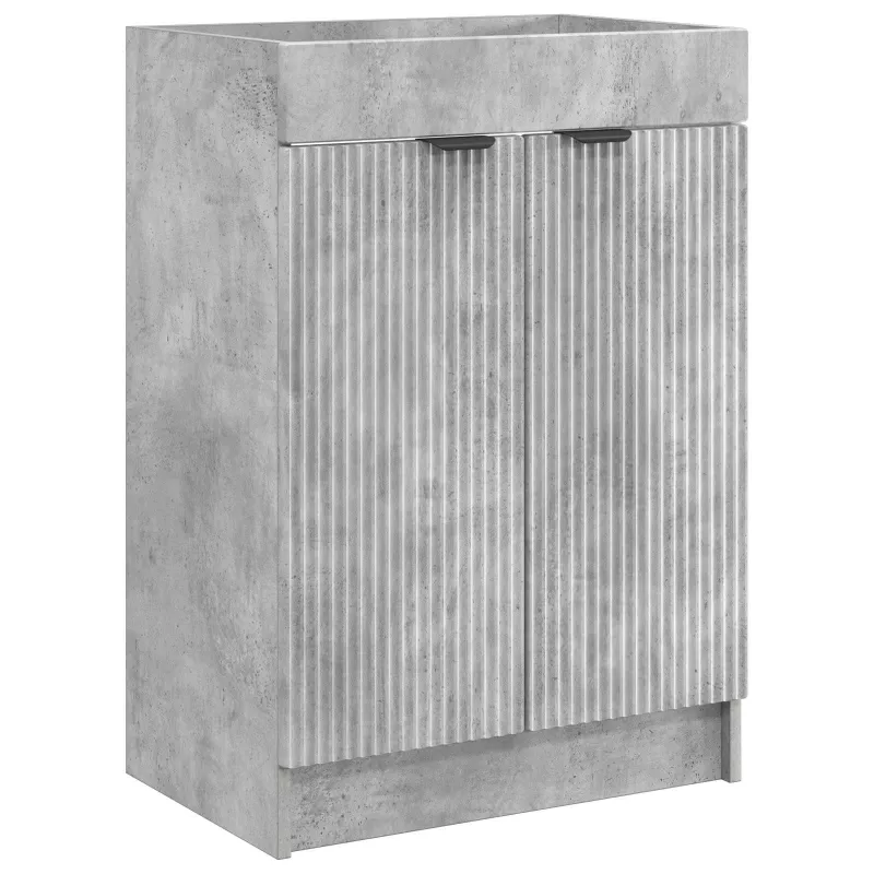 Vonios baldų rinkinys Betono pilka 78,5 x 37,5 x 81 cm