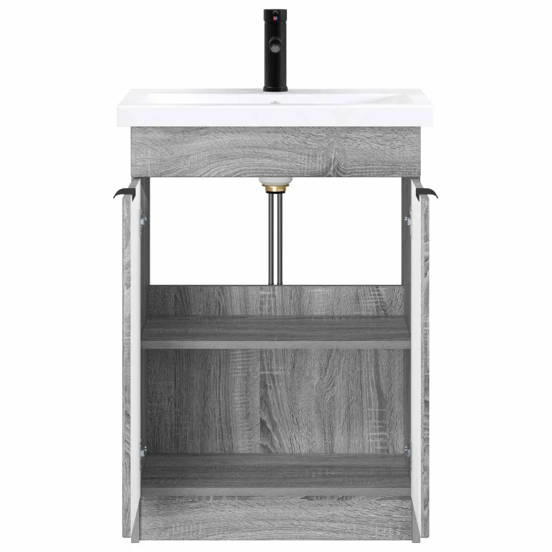 Vonios baldų rinkinys Pilka Sonoma 78,5 x 37,5 x 81 cm