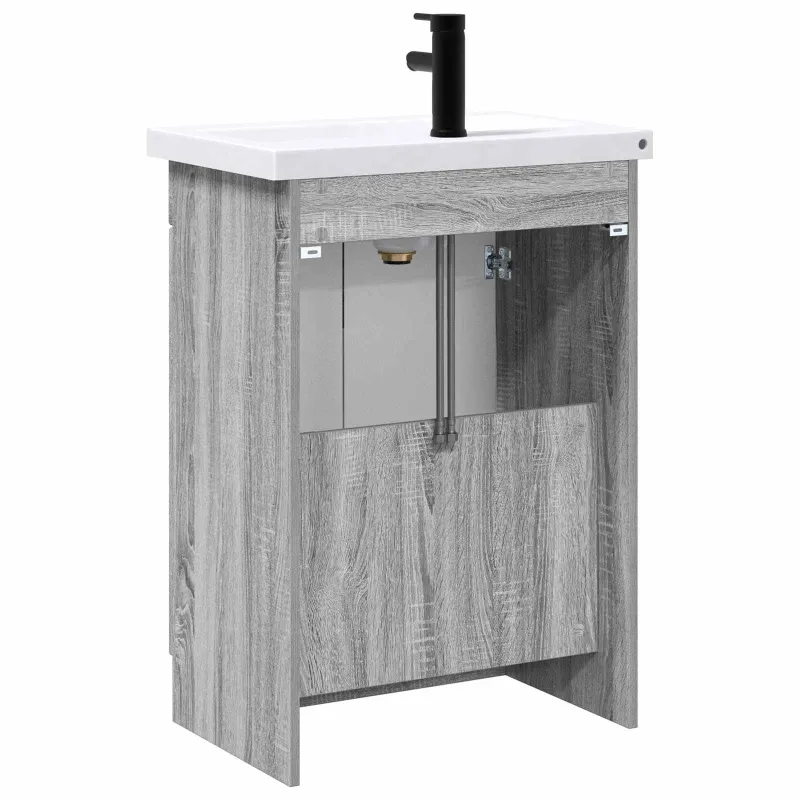 Vonios baldų rinkinys Pilka Sonoma 78,5 x 37,5 x 81 cm