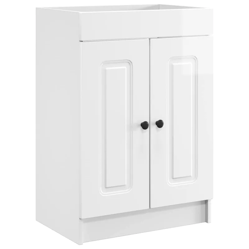 Vonios baldų rinkinys Itin blizgi balta 78,5 x 37,5 x 81 cm