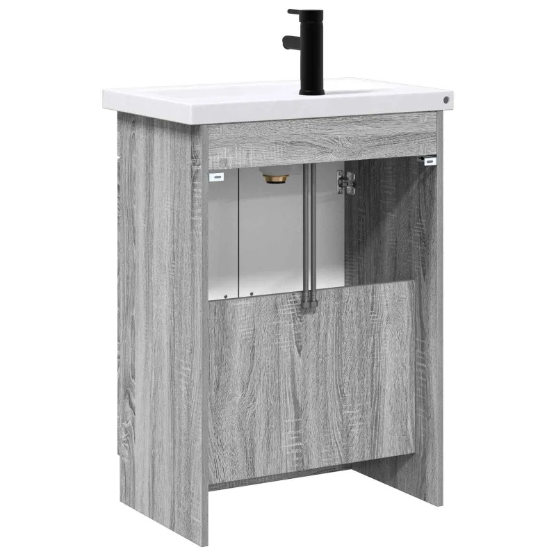 Vonios baldų rinkinys Pilka Sonoma 78,5 x 37,5 x 81 cm