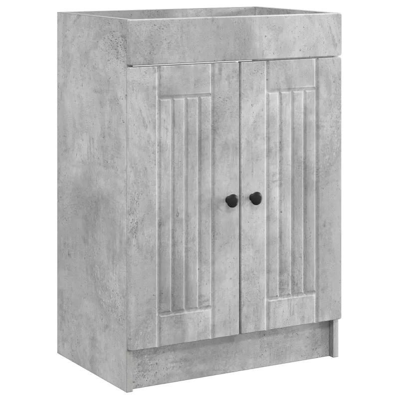 Vonios baldų rinkinys Betono pilka 56 x 37,5 x 81 cm
