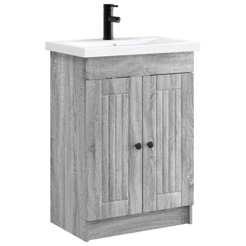 Vonios baldų rinkinys Pilka Sonoma 78,5 x 37,5 x 81 cm