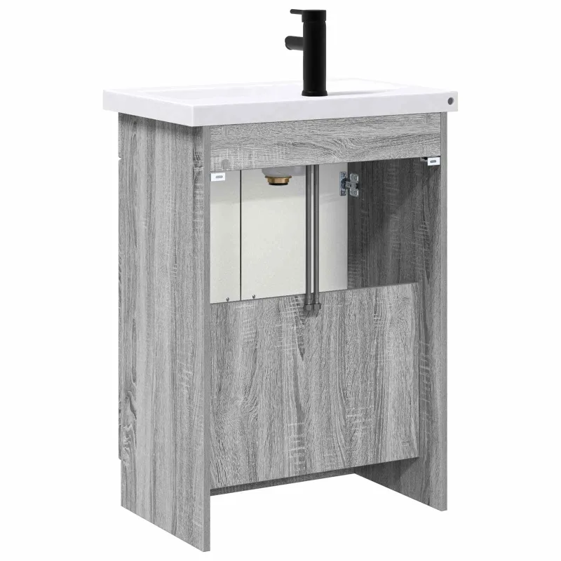 Vonios baldų rinkinys Pilka Sonoma 78,5 x 37,5 x 81 cm