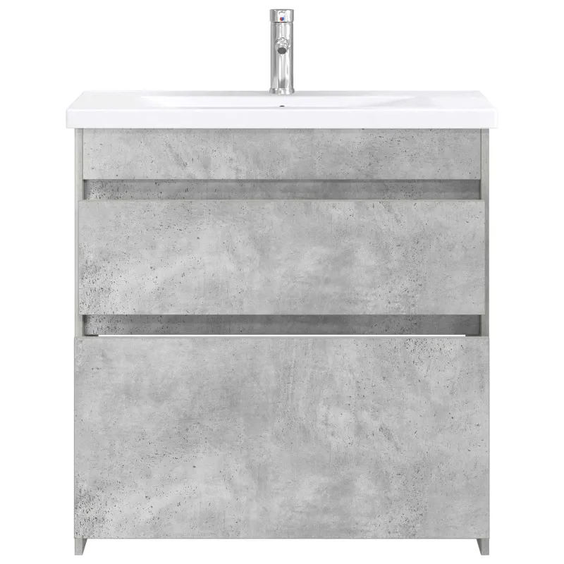 Vonios baldų rinkinys Betono pilka 81 x 40 x 84,5 cm