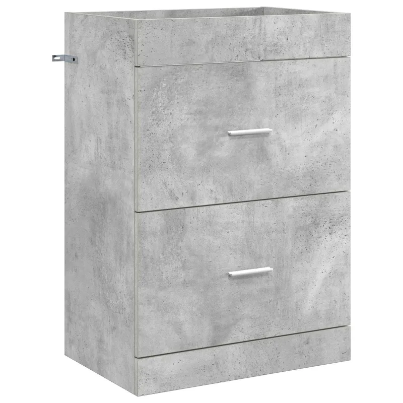 Vonios baldų rinkinys Betono pilka 61 x 40 x 84,5 cm
