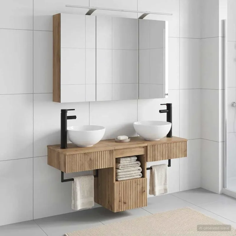 Vonios spintos komplektas 4 pcs 100 x 14,5 x 70 cm