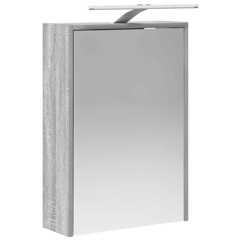 Vonios spintos komplektas 5 pcs Pilka Sonoma 43 x 16 x 62,5 cm