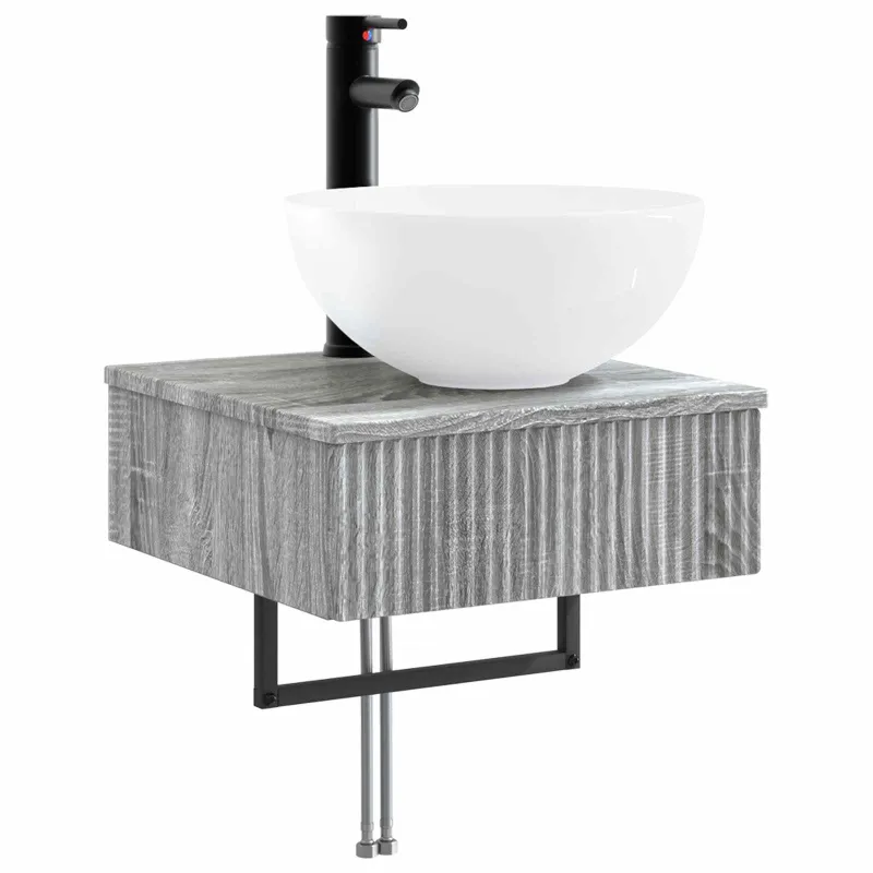 Vonios spintos komplektas 5 pcs Pilka Sonoma
