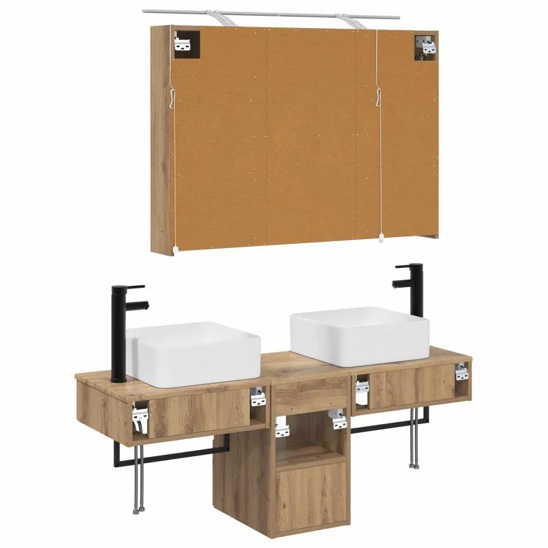 Vonios spintos komplektas 4 pcs Artisano ąžuolo