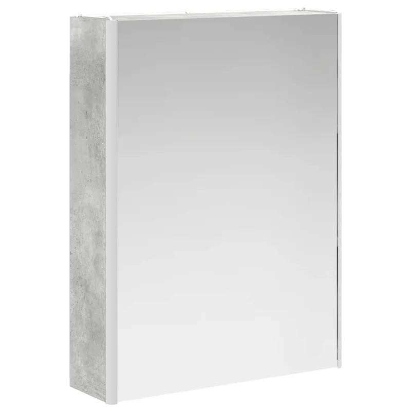 Vonios spintos komplektas 5 pcs Betono pilka 53 x 15,5 x 70 cm