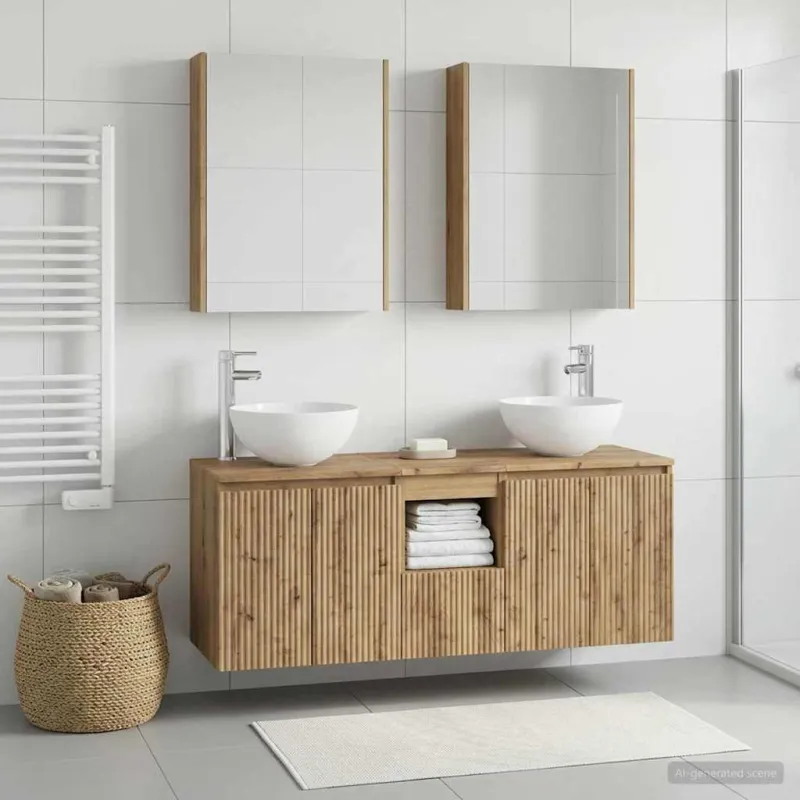 Vonios spintos komplektas 5 pcs Artisano ąžuolo