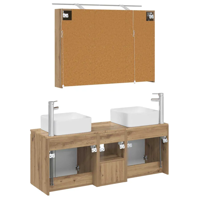 Vonios spintos komplektas 4 pcs Artisano ąžuolo