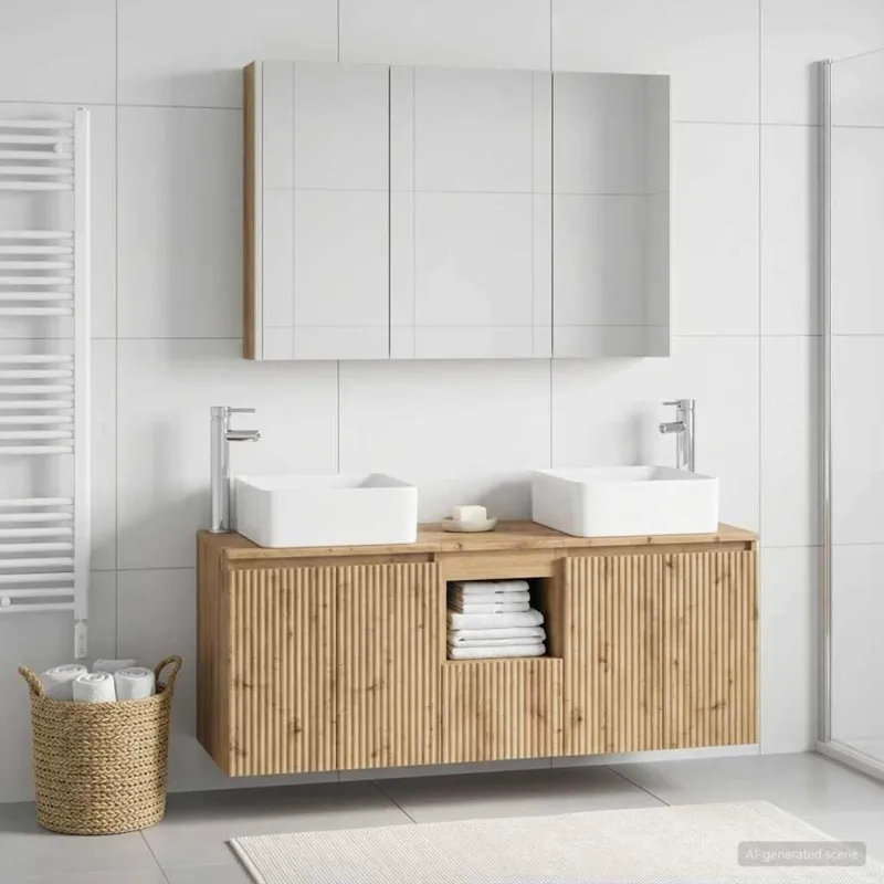 Vonios spintos komplektas 4 pcs Artisano ąžuolo