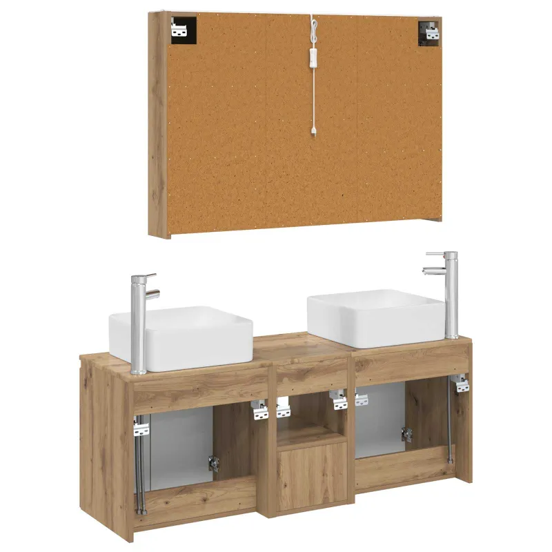 Vonios spintos komplektas 4 pcs Artisano ąžuolo