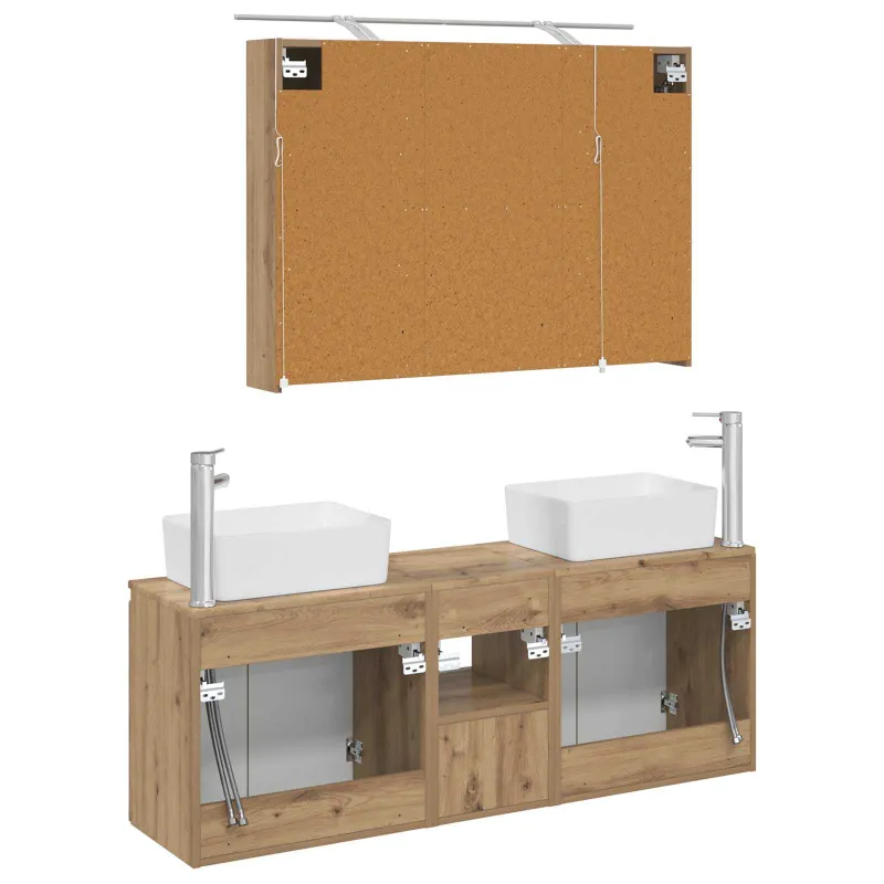 Vonios spintos komplektas 4 pcs Artisano ąžuolo