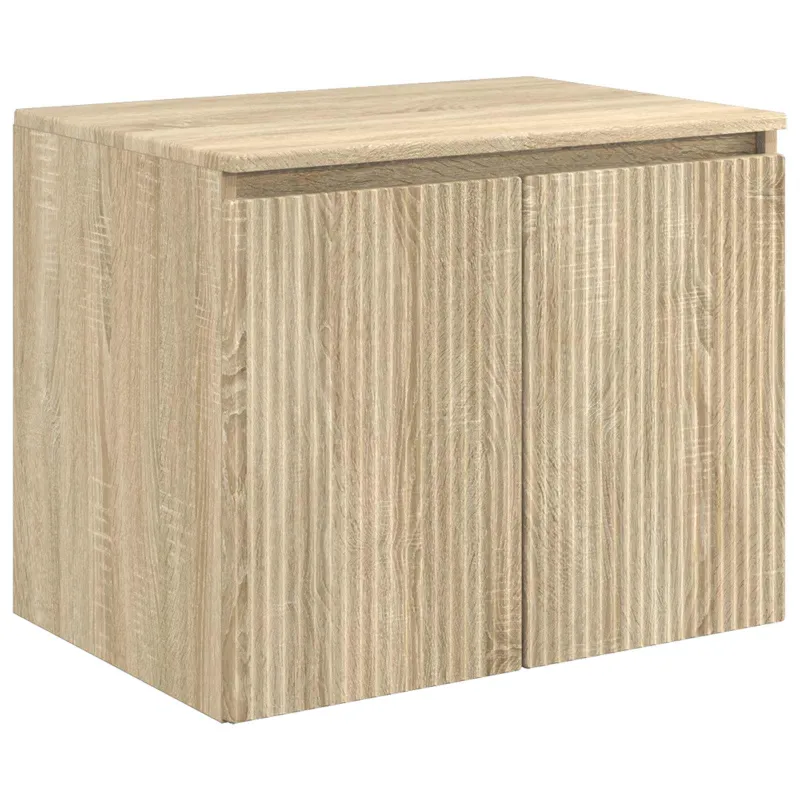 Vonios spintos komplektas 5 pcs Sonoma ąžuolas Apdirbta mediena