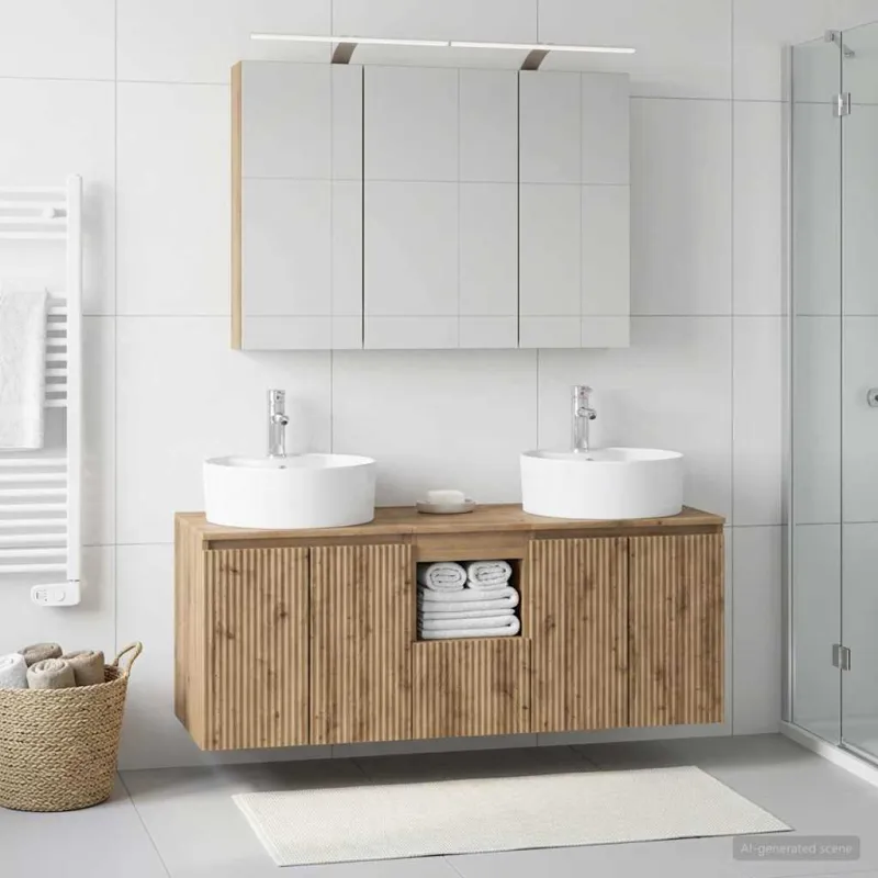 Vonios spintos komplektas 4 pcs Artisano ąžuolo