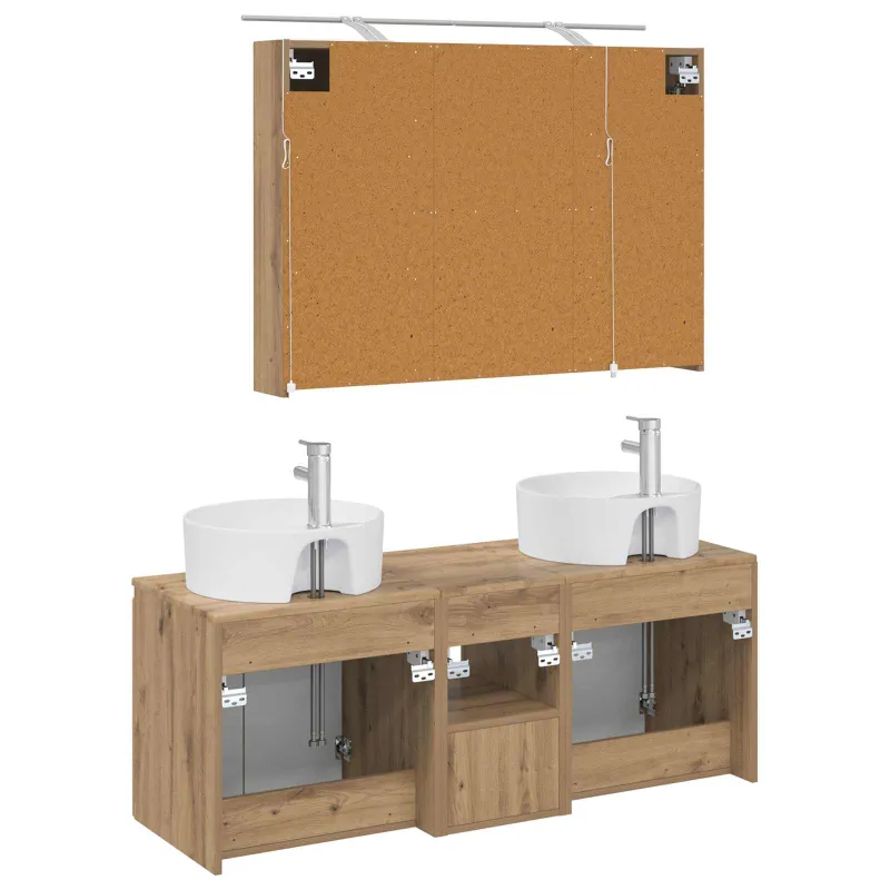 Vonios spintos komplektas 4 pcs Artisano ąžuolo
