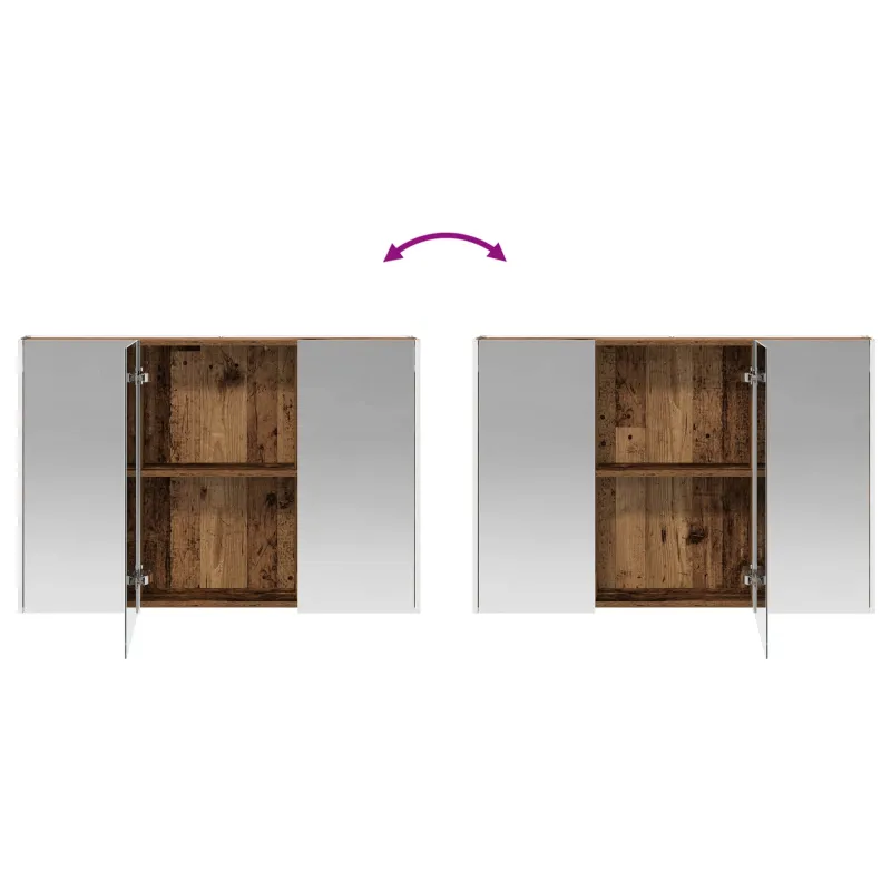 Vonios spintos komplektas 4 pcs Sendintos medienos