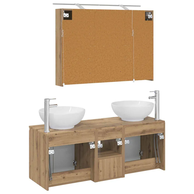 Vonios spintos komplektas 4 pcs Artisano ąžuolo