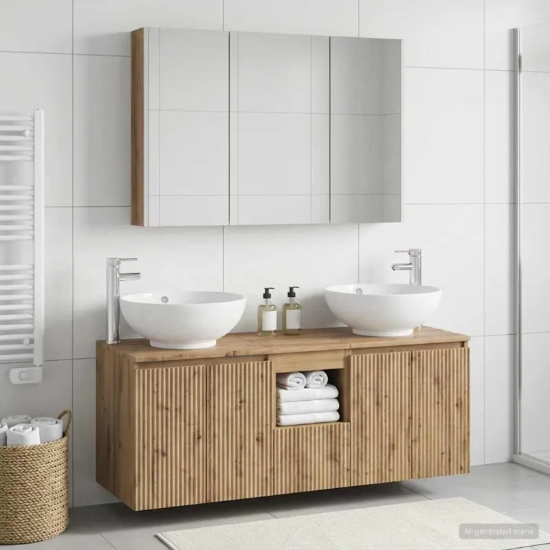 Vonios spintos komplektas 4 pcs Artisano ąžuolo