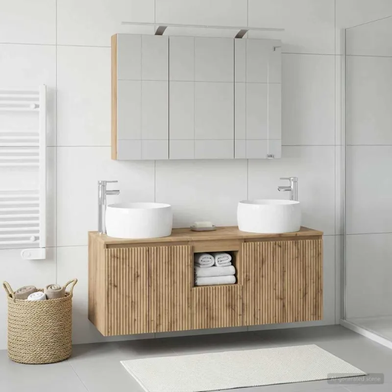 Vonios spintos komplektas 4 pcs Artisano ąžuolo