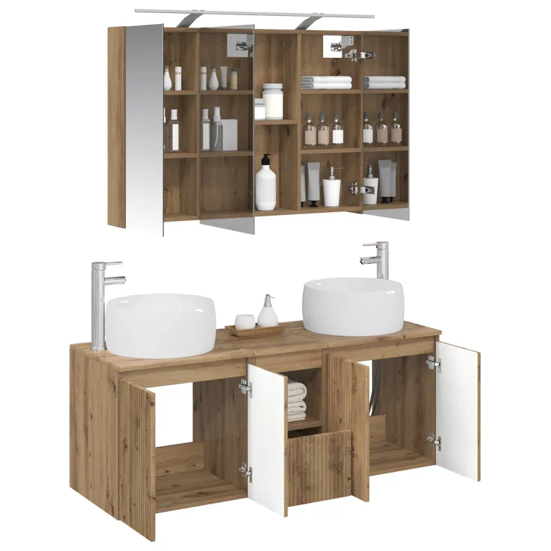 Vonios spintos komplektas 4 pcs Artisano ąžuolo