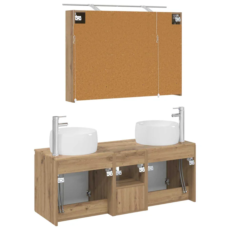 Vonios spintos komplektas 4 pcs Artisano ąžuolo