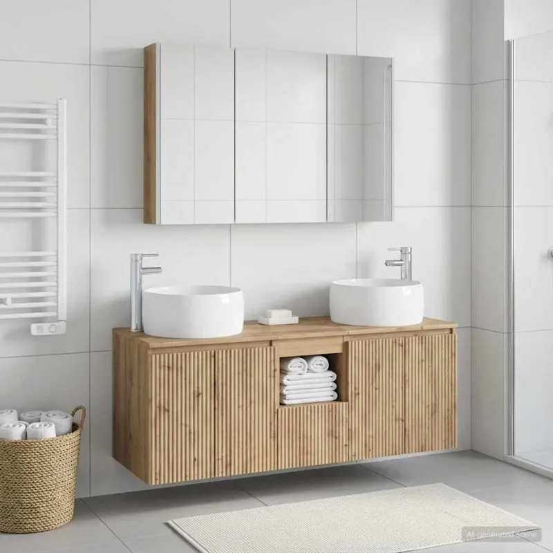 Vonios spintos komplektas 4 pcs Artisano ąžuolo